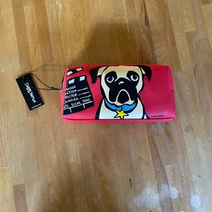 RARE Marc Tetro Hollywood Pug Cosmetic Case Makeup